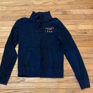 Hollister Dark Blue Pullover with Logo